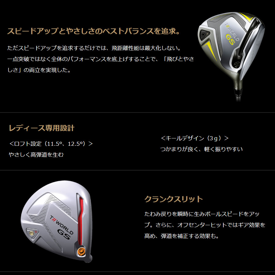 本間ゴルフ TOUR WORLD ツアーワールド GSフェアウェイウッド SPEED TUNED 42 レディス シャフト 本命ギフト