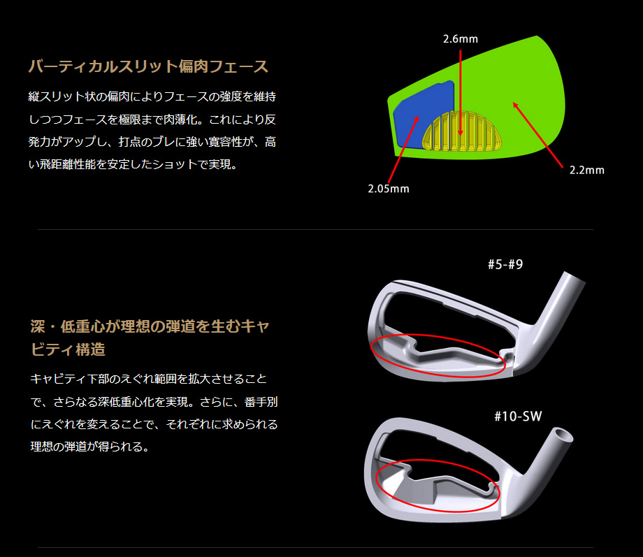 日本仕様 ホンマ BERES AIZU ベレス アイズ 2Sグレード アイアン